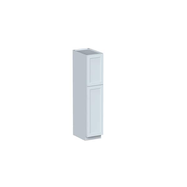 18 in. W x 27 in. D x 84 in. H Plywood Ready to Assemble Tall Pantry Kitchen Cabinet in Dove Gray with Full Door