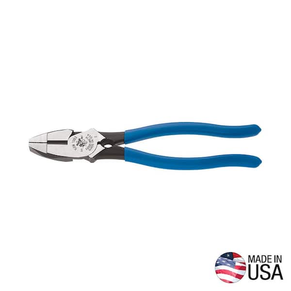 Klein Tools 9 in. Lineman's Bolt-Thread Holding 2000 Series High-Leverage Side Cutting Pliers