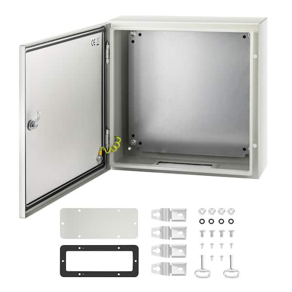 NEMA Steel Enclosure-20 in. x 20 in. x 6 in. NEMA 4X Steel Electrical Box, IP66 Waterproof and Dustproof, Outdoor/Indoor