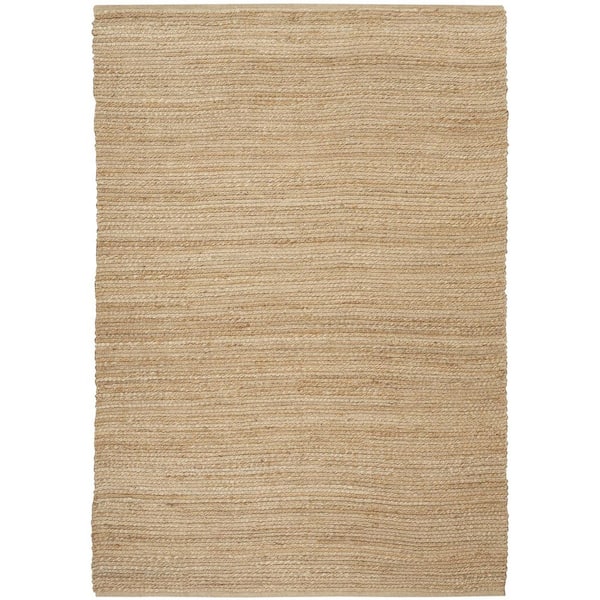 5 ft. x 7 ft. Natural Jute Flatweave Handmade Area Rug