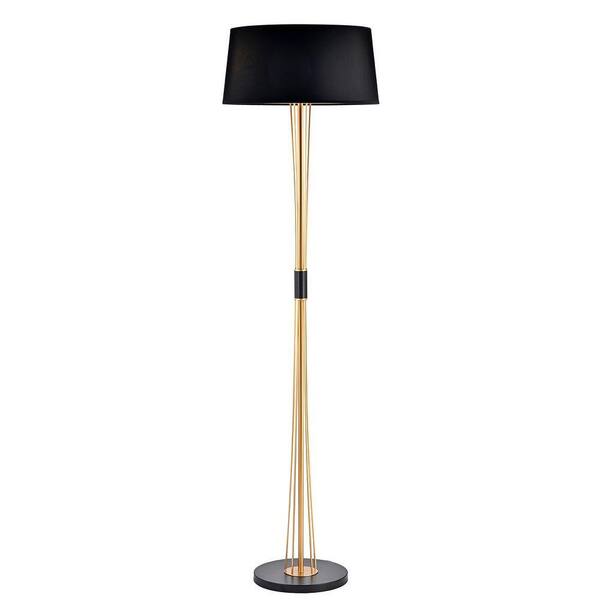 Black Finish Floor Lamp With Light Kit, Warehouse Floor Lamp Black