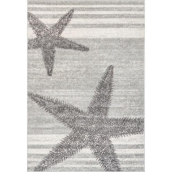 nuLOOM Thomas Light Gray 9 ft. x 12 ft. Striped Area Rug