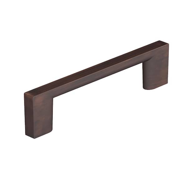 Richelieu Hardware Armadale Collection 3-3/4 in. (96 mm) Modern Brushed Oil-Rubbed Bronze Rectangular Cabinet Bar Pull