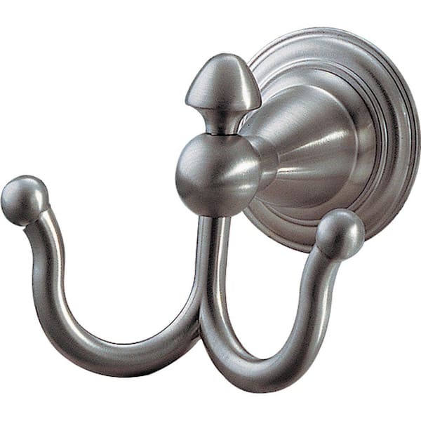 Delta Victorian Double Robe Hook in Stainless 75035-SS - The Home Depot