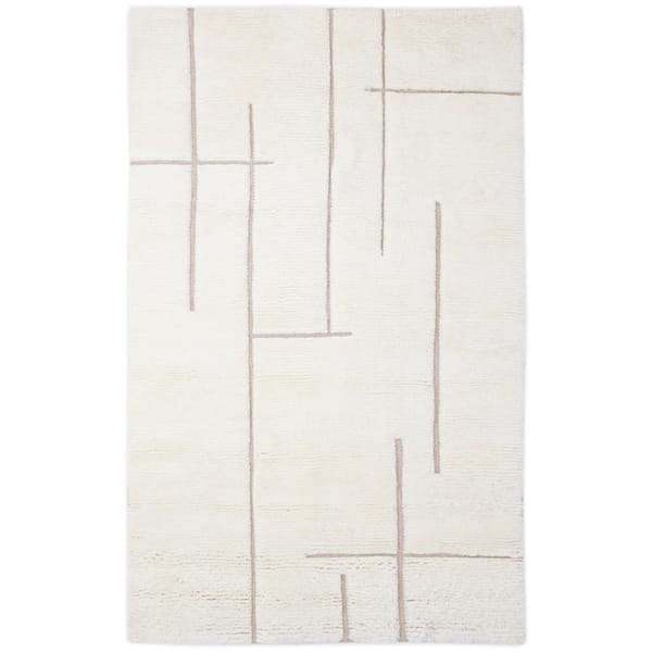 Solo Rugs Norwich Contemporary Ivory 9 ft. x 12 ft. Area Rug