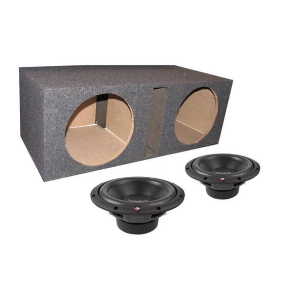 Rockford Fosgate R2D4-10 10 in. 1000-Watt 4-Ohm Subwoofers + Dual 10 in. Enclosure