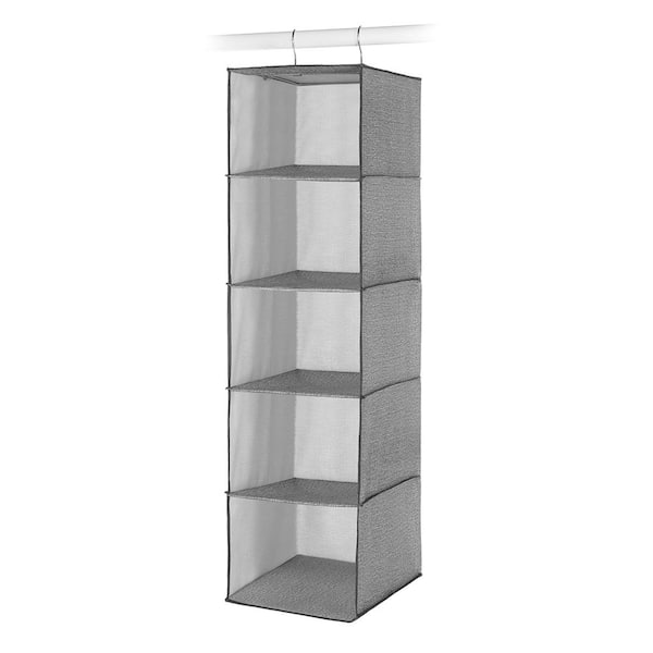 Whitmor 6536-300-GREY Hanging Accessory Shelves 10.75 x 10 x 35 
