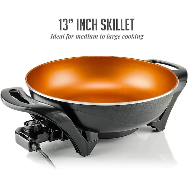 Ovente Electric Skillet Frying Pan 13 Inches (SK3113B)