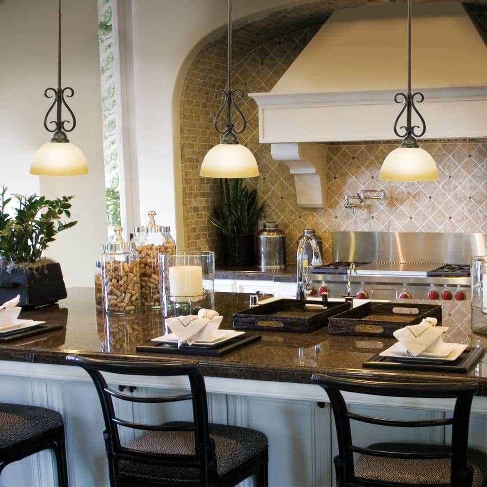 Peppercorn Glass Mini Pendant Light with Swirl Shade