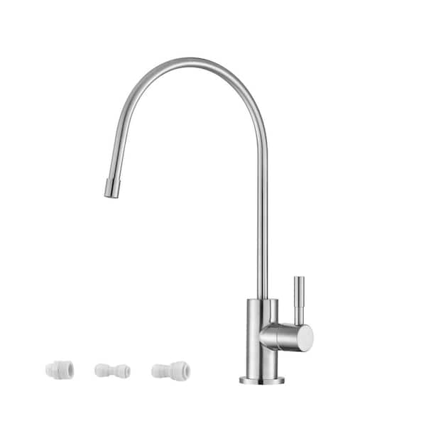 Flynama 360° Rotated Stainless Steel Single Handle Beverage Faucet in Brushed Nickel