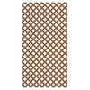 Veranda 4 ft. x 8 ft. California Redwood Classic Diamond Vinyl Lattice Panel - Framed 73004023