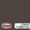 Glidden Premium 1 qt. Dark Granite PPG1005-7 Flat Interior Latex Paint ...