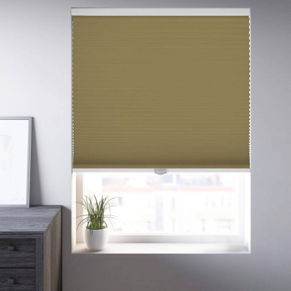 Cut-to-Width Khaki Cordless Blackout Privacy Polyester Cellular Shades 26.25 in. W x 48 in. L price history on PriceWatchPro