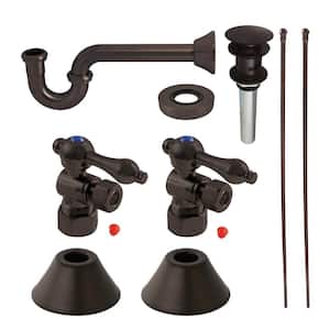 Gourmet Scape Traditional Plumbing Supply Kit Combo 1-1/2 in. Brass with P- Trap in Oil Rubbed Bronze