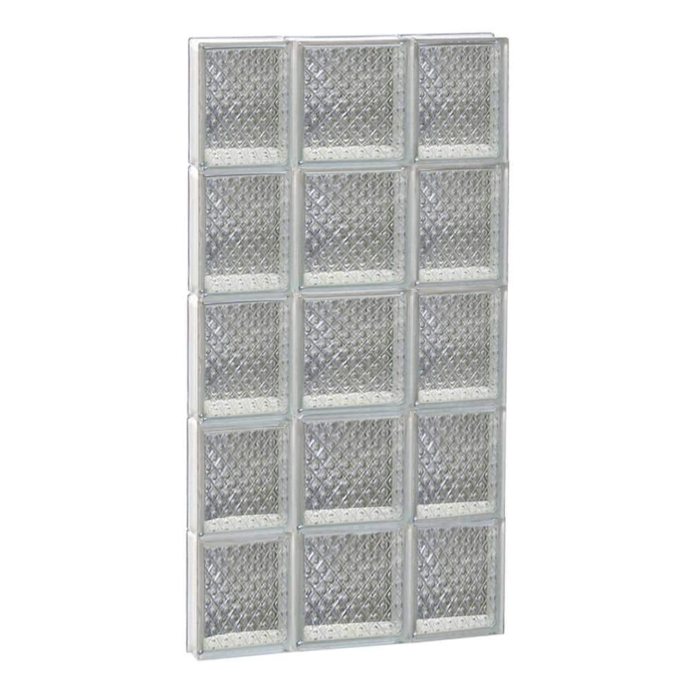19.25 in. x 38.75 in. x 3.125 in. Frameless Diamond Pattern Non-Vented Frameless Glass Block Window price history on PriceWatchPro