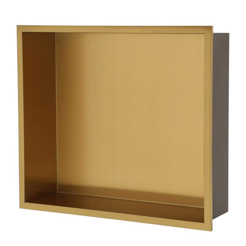 15 in. W x 13 in. H x 4 in. D Shower Niche Set of 1 Piece in Gold price history on PriceWatchPro
