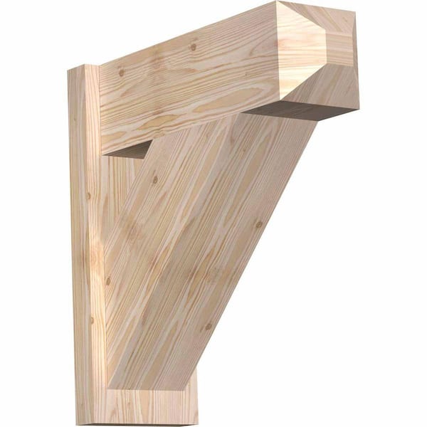 Ekena Millwork 8 in. x 22 in. x 22 in. Traditional Craftsman Smooth Douglas Fir Outlooker