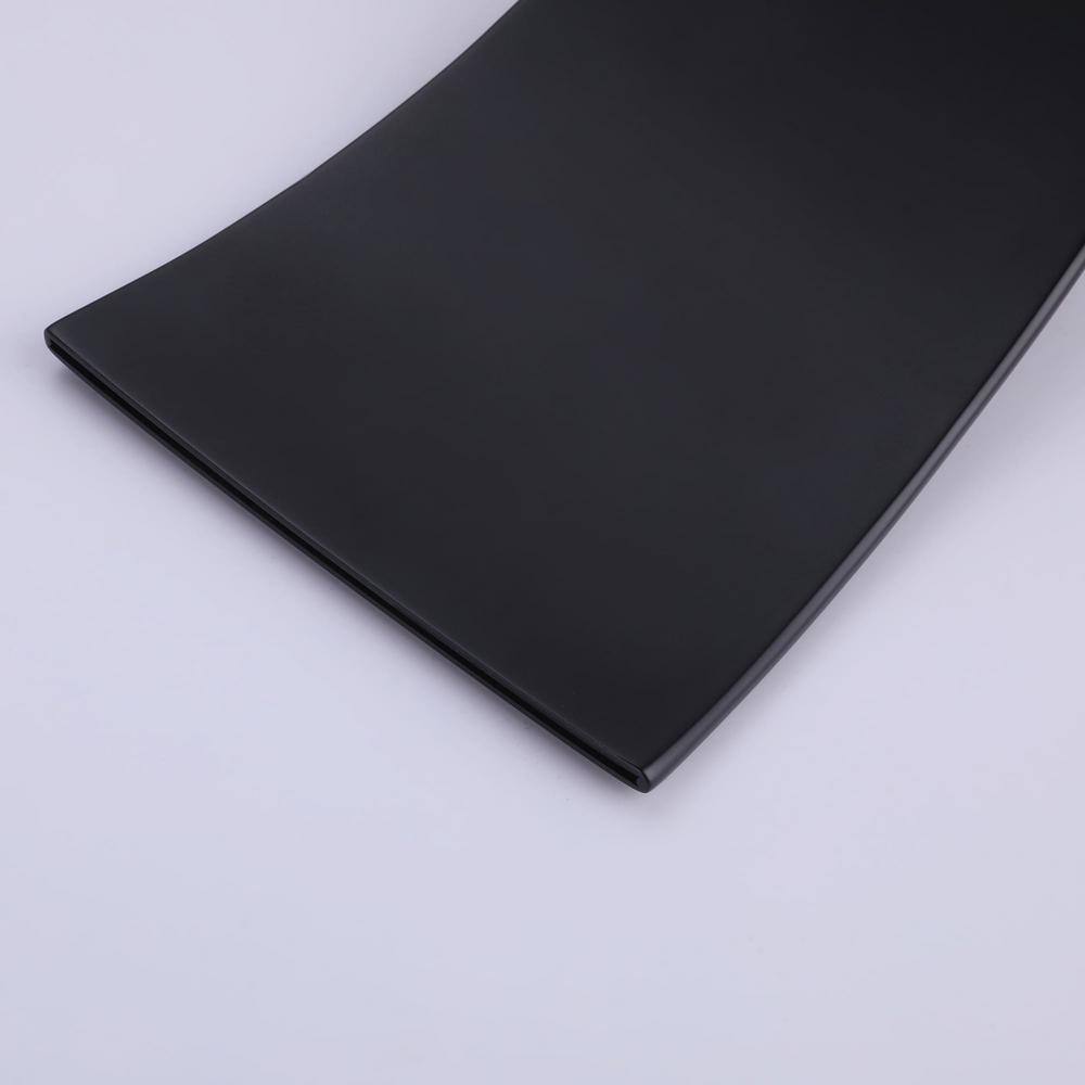 Matte Black Wall-Mounted Waterfall Bathroom Faucet