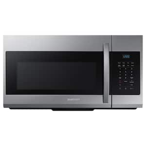 Samsung Bespoke 30 in. 1.9 cu. ft. Over-the-Range Smart Microwave with 10  Power Levels, 400 CFM & Sensor Cooking Controls - White Glass