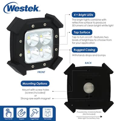 LED Rugged Under Cabinet Puck Lighting (2-Pack)
