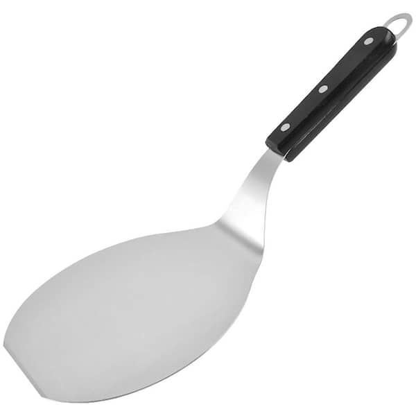 Stainless Steel Wood Finish Pizza Shovel Holder Circular Arc Design Pizza Accessory Type 1 Piece