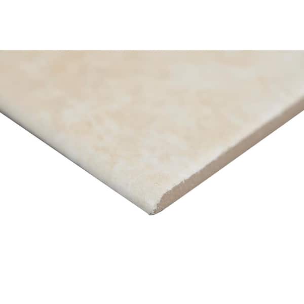 Alessio Ivory Bullnose 3 in. x 18 in. Matte Porcelain Threshold Wall Tile Trim (15 lin. ft./Case)