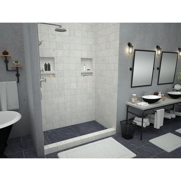 Redi Trench 36 in. x 72 in. Single Threshold Shower Base with Left Drain and Tileable Trench Grate