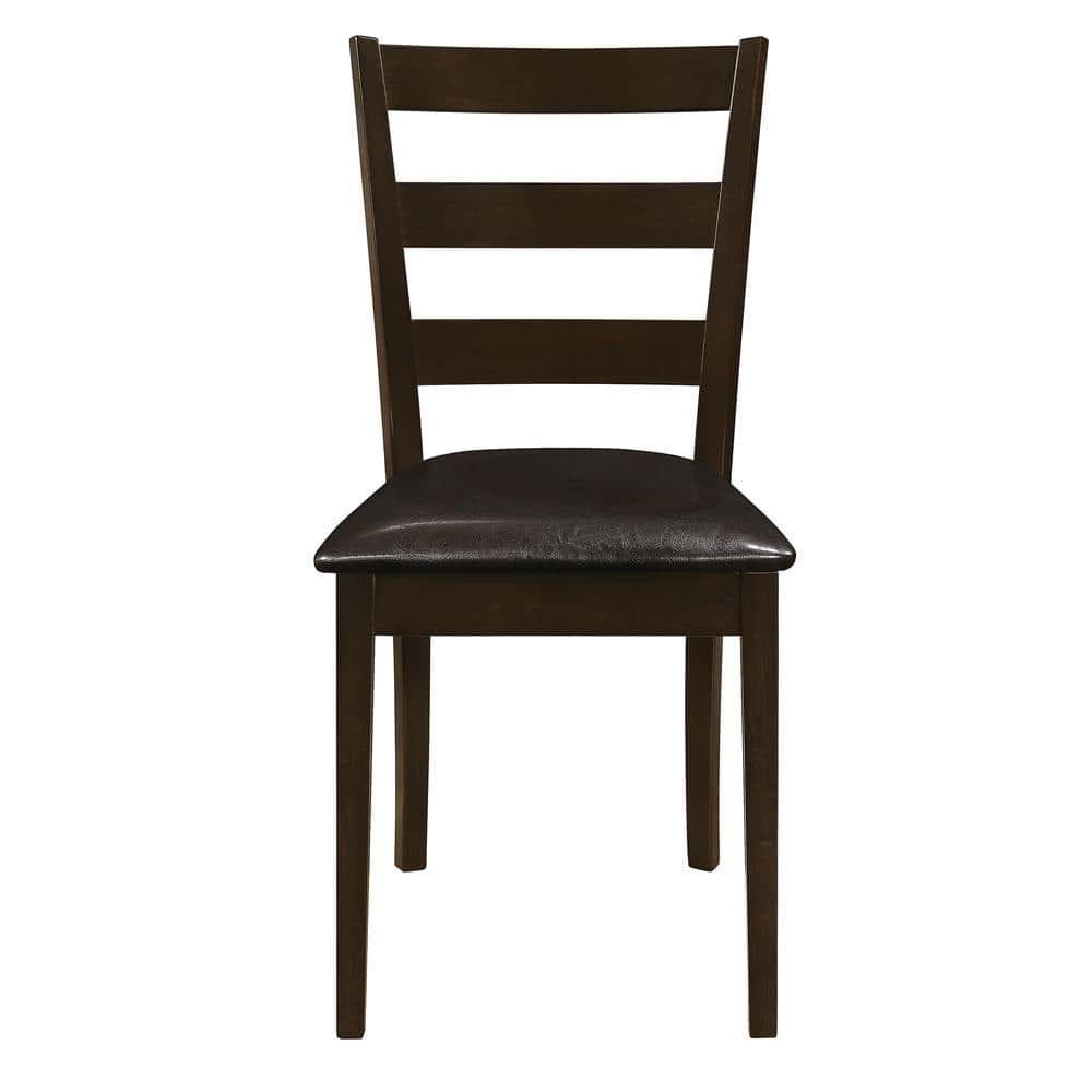 Transitional Griffith 5-Piece Cappuccino Dining Set with Bench