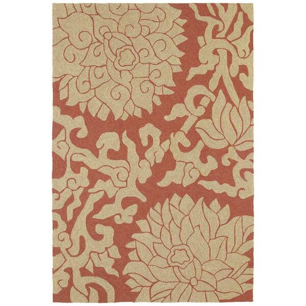 Kaleen Habitat Bahama Rose Paprika 5 ft. x 7 ft. 6 in. Indoor/Outdoor Area Rug