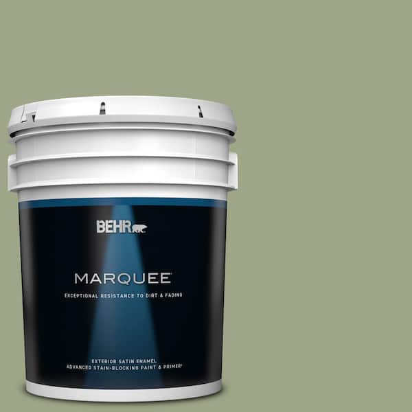 BEHR MARQUEE 5 gal. #PPU11-07 Clary Sage Satin Enamel Exterior Paint & Primer