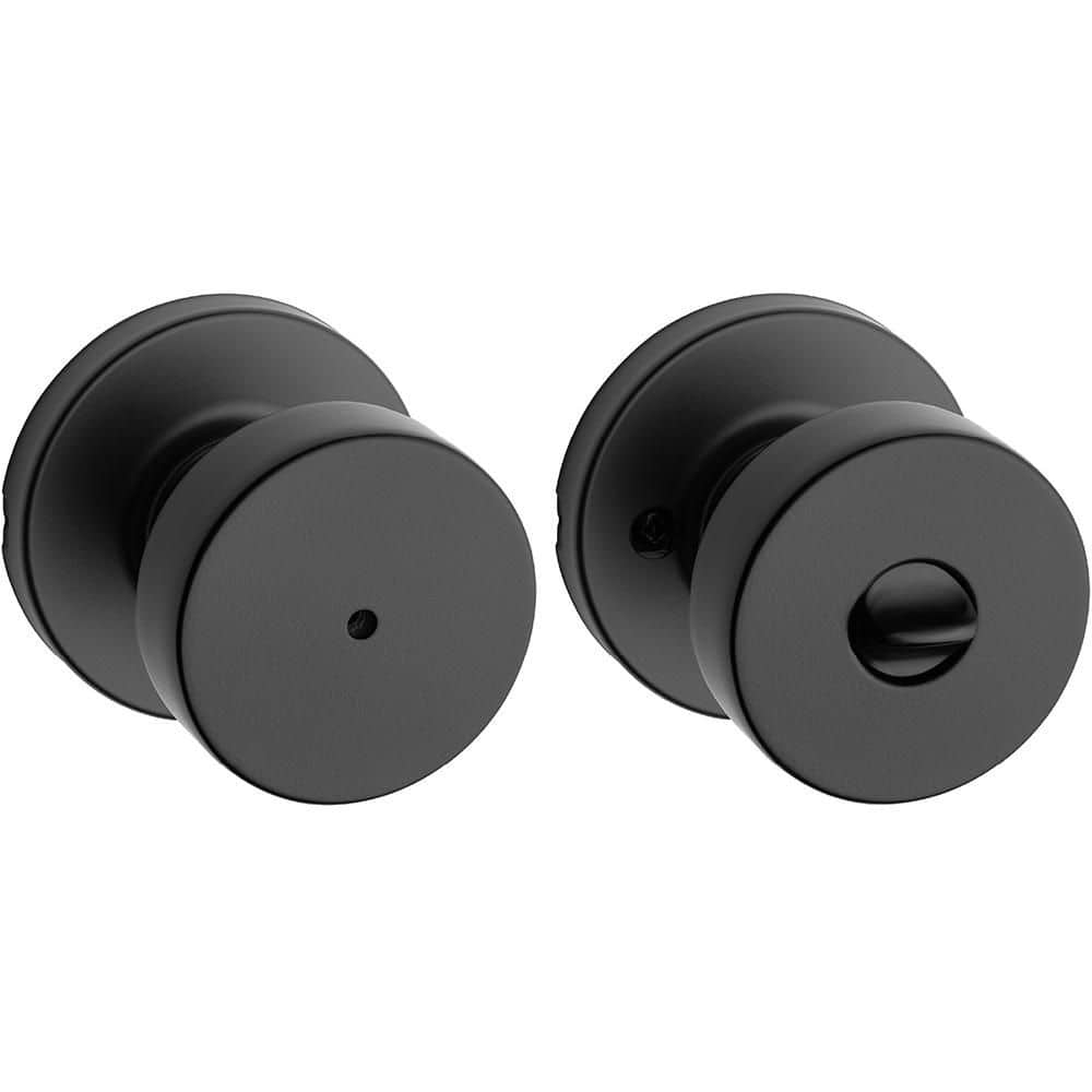 Pismo Round Matte Black Bed/Bath Door Knob Featuring Microban Antimicrobial Technology with Lock price history on PriceWatchPro