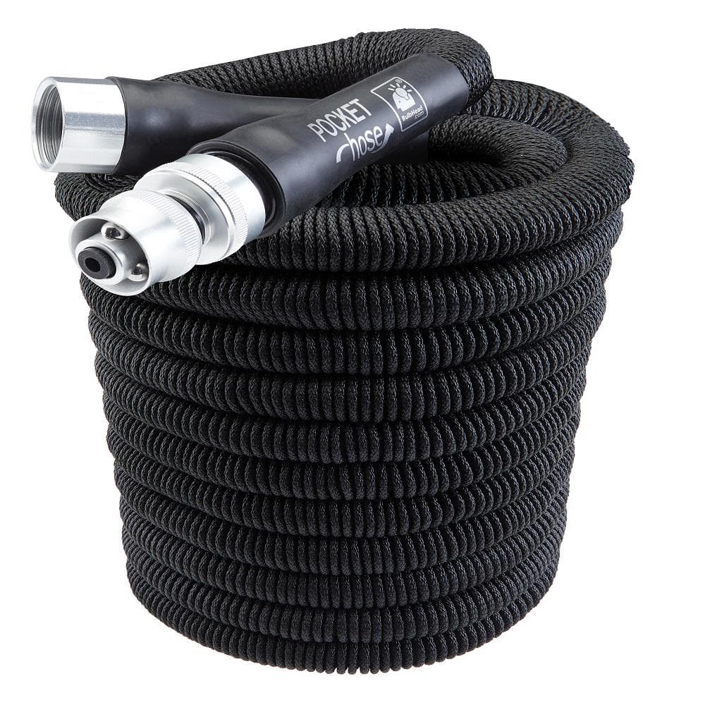 100 x Home Bullet Lightweight Kink-Free Dia Water Depot Silver Expandable Pocket - The 3/4 ft. Hose Garden Hose in. 13490-6