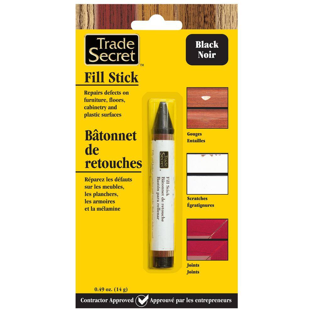 Trade Secret 0.49 Ounce Black Wood Filler for Furniture Floor Wax Touch