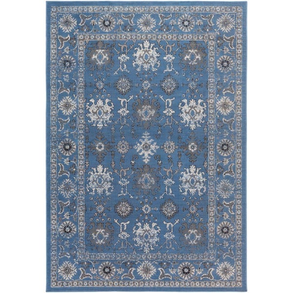 Artistic Weavers Nyss Blue 5 ft. x 8 ft. Indoor Area Rug