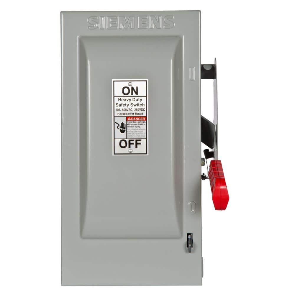 UPC 783643151000 product image for Heavy Duty 30 Amp 600-Volt 3-Pole Indoor Fusible Safety Switch | upcitemdb.com