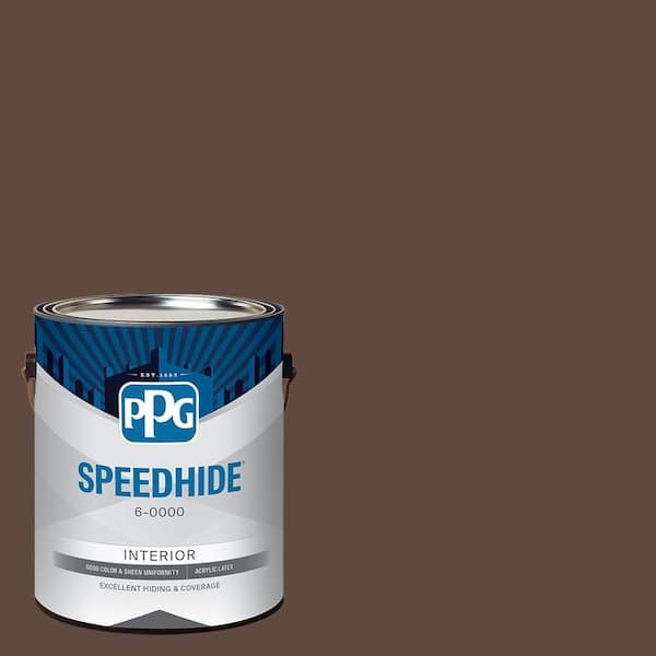 1 gal. PPG1075-7 Fudge Truffle Satin Interior Paint