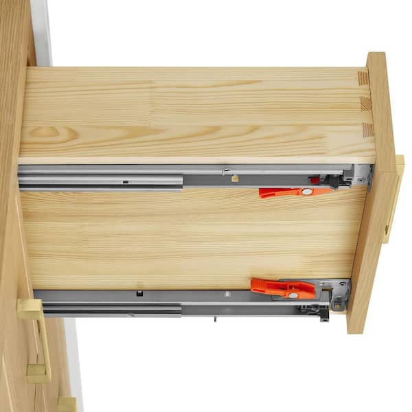 Beckett TK 72 in. Double Freestanding Rift Oak with Brushed Gold Trim Bath Vanity with Giotto Quartz Top