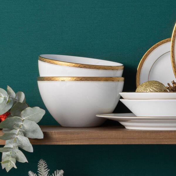 Noritake Noritake Charlotta Gold 6 in. 29 fl. oz. (Gold) Porcelain