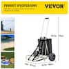 VEVOR Beach Carts for the Sand, w/ 12 TPU Balloon Wheels, 165Lbs Loading  Capacity Folding Sand Cart & 29.5 to 49.2 Adjustable Height, Heavy Duty  Cart for Picnic, Fishing, Beach 