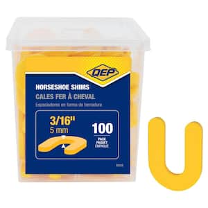 3/16 in. Horseshoe Shim Tile Spacers for Marble Granite Stone Floor and Wall Installations (100-Pack)