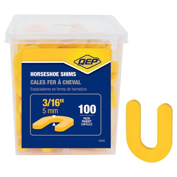 3/16 in. Horseshoe Shim Tile Spacers for Marble Granite Stone Floor and Wall Installations (100-Pack)