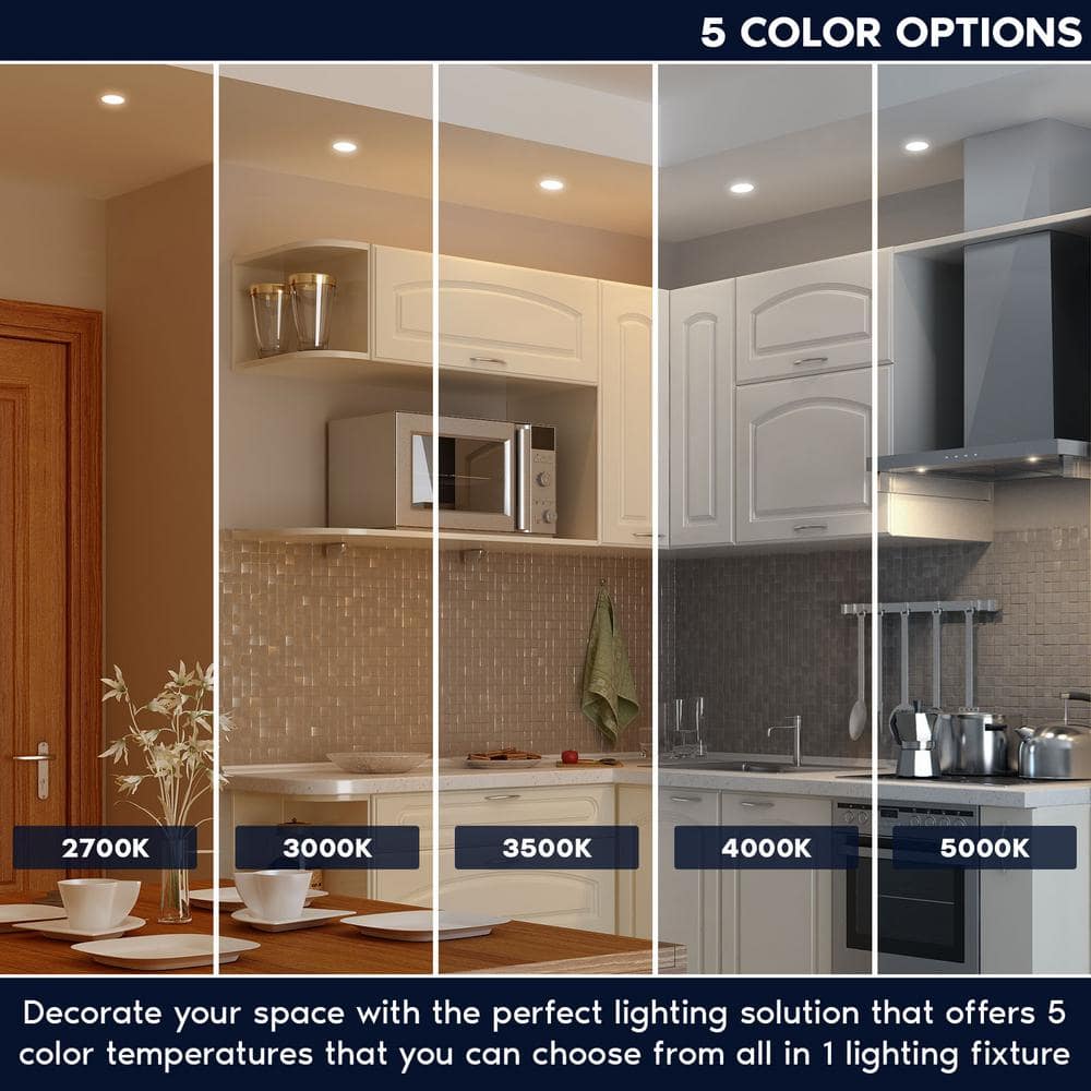 Black Aluminum 3-Inch Trimless LED Recessed Lighting Kit