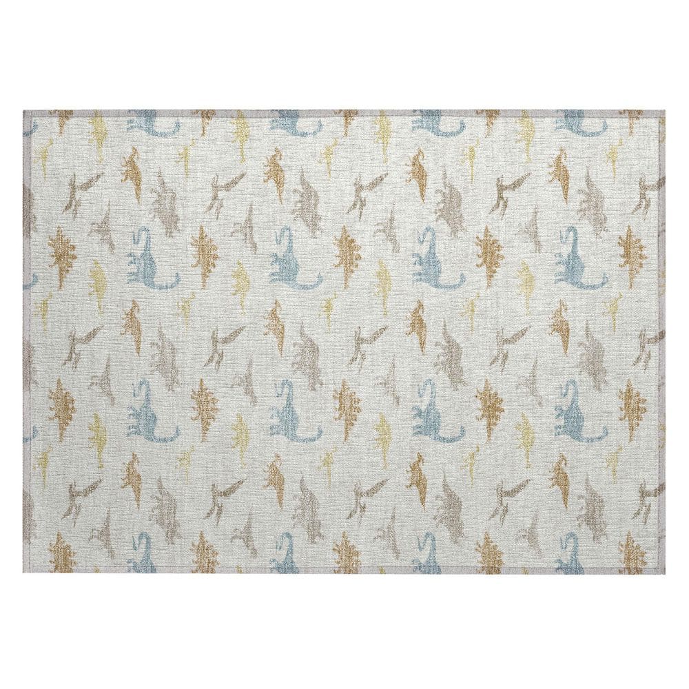 Chantille Machine Washable Indoor/Outdoor Abstract ACN2622 Ivory 2 ft. x 3 ft. Accent Rug price history on PriceWatchPro