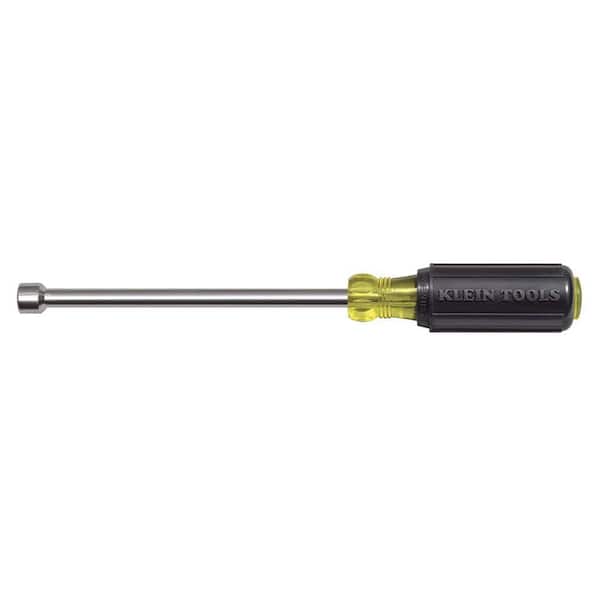 Klein Tools 7/16 in. Nut Driver with 6 in. Hollow Shaft- Cushion Grip Handle