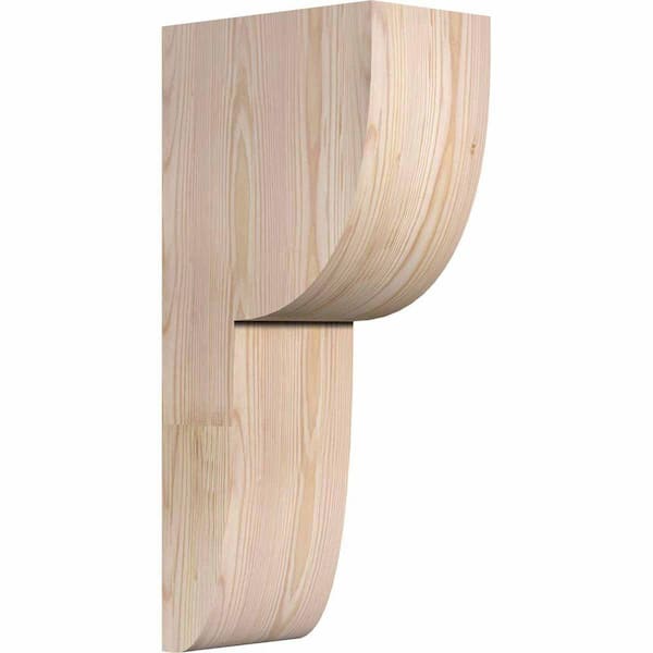 Ekena Millwork 6 in. x 10 in. x 22 in. Douglas Fir Crestline Rough Sawn Corbel