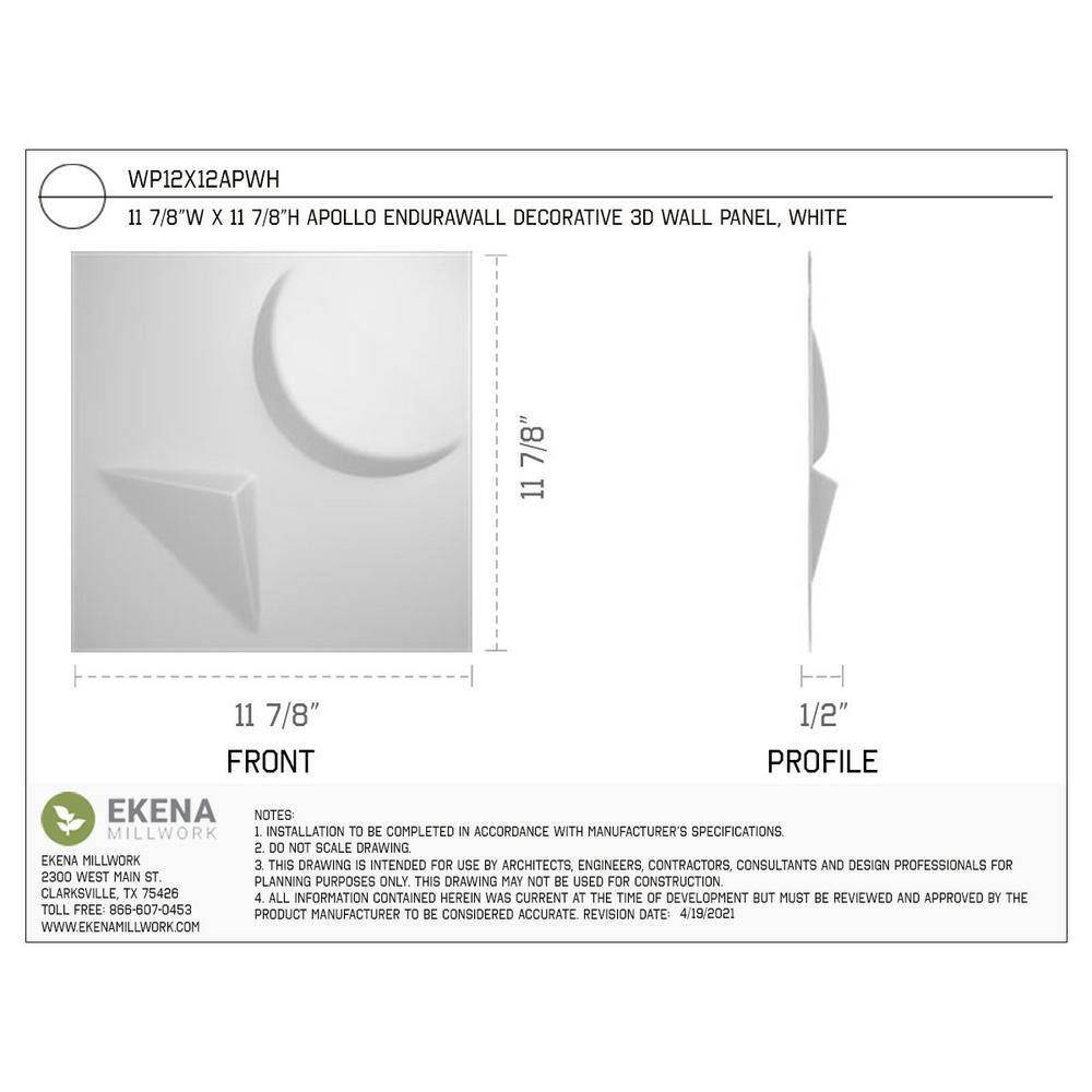 Apollo White Textured 3D PVC Wall Panel