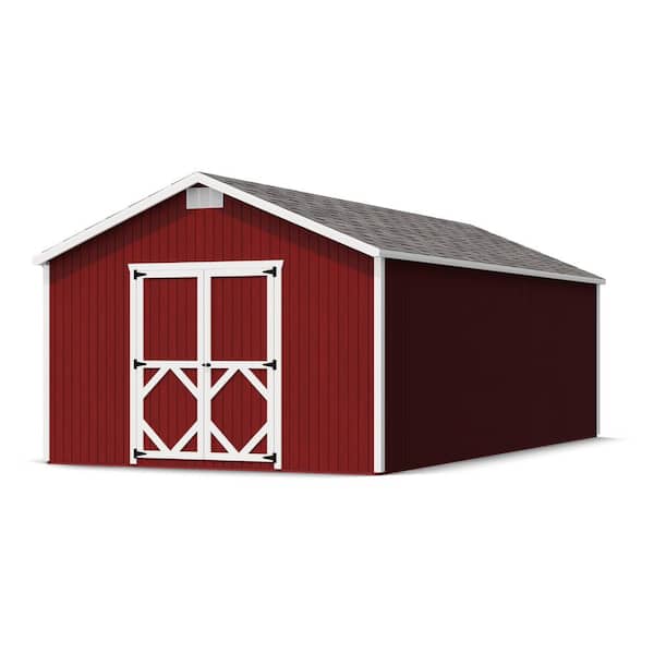 Classic Gable 12 ft. x 24 ft. Outdoor Wood Storage Shed Precut Kit with Floor (288 sq. ft.)