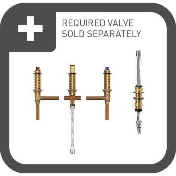 Eva 2-Handle Deck-Mount Roman Tub Faucet Trim Kit with Handshower in Oil Rubbed Bronze (Valve Not Included)