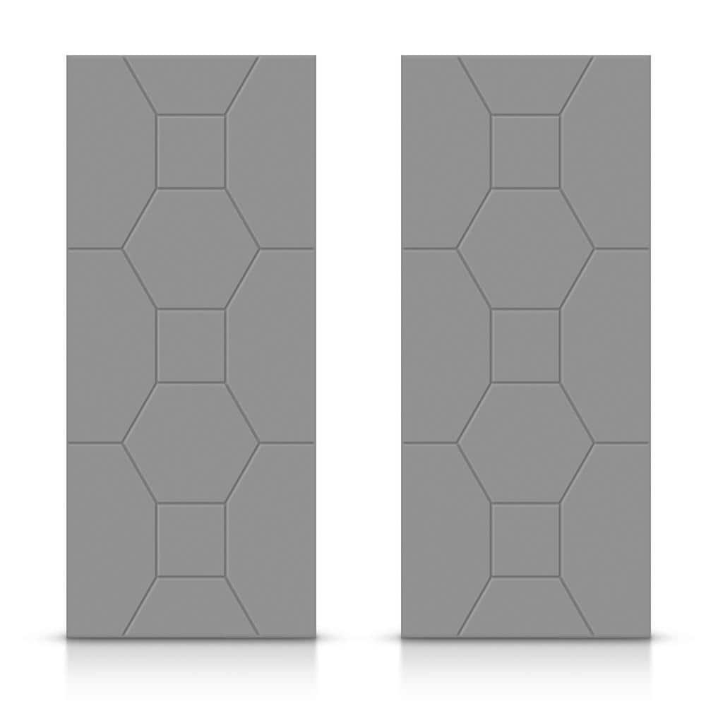 84 in. x 80 in. Hollow Core Light Gray Painted Composite MDF Interior Double Closet Sliding Doors price history on PriceWatchPro