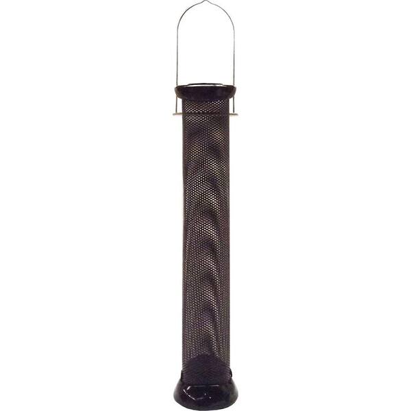 Droll Yankees 12 in. Onyx Clever Clean Finch Magnet Bird Feeder